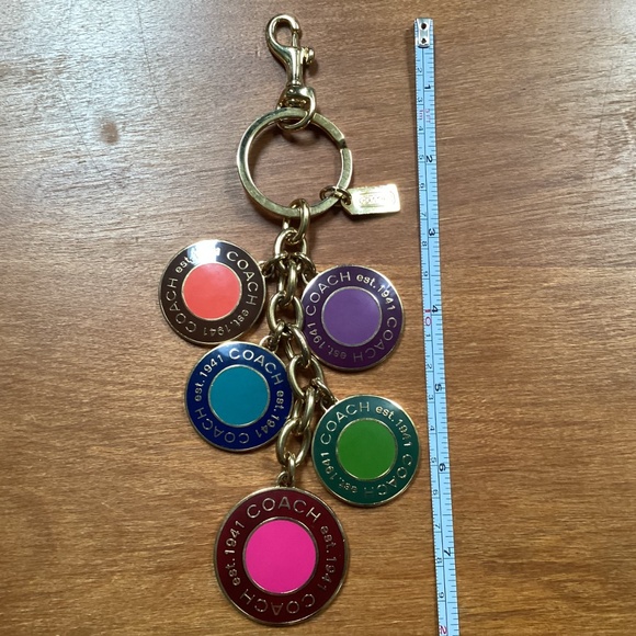 Coach Gold-tone Bag Tag/Hang Tag/Bag Charm - Picture 4 of 9